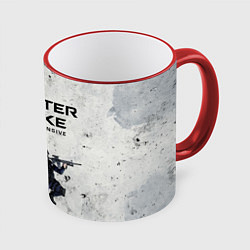 Кружка 3D COUNTER TERRORIST CS GO Z, цвет: 3D-красный кант