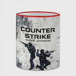 Кружка 3D COUNTER TERRORIST CS GO Z, цвет: 3D-красный кант — фото 2