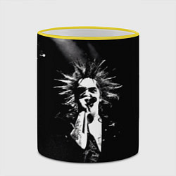 Кружка 3D Горшок на концерте, цвет: 3D-желтый кант — фото 2