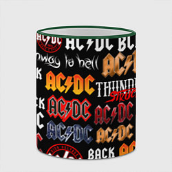 Кружка 3D AC DC LOGOBOMBING, цвет: 3D-зеленый кант — фото 2