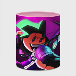 Кружка 3D Бойфренд Boyfriend FNF, цвет: 3D-белый + розовый — фото 2