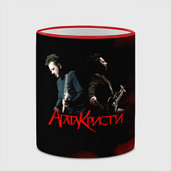 Кружка 3D Агата Кристи группа, цвет: 3D-красный кант — фото 2