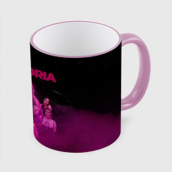 Кружка 3D Euphoria team, цвет: 3D-розовый кант