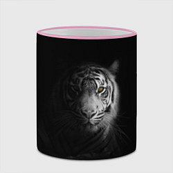 Кружка 3D БЕЛЫЙ ТИГР, цвет: 3D-розовый кант — фото 2