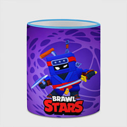 Кружка 3D Ninja Ash Brawl Stars Эш, цвет: 3D-небесно-голубой кант — фото 2