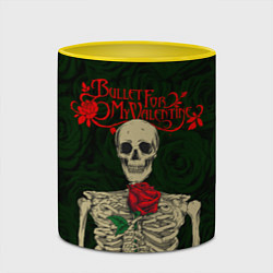Кружка 3D Bullet For My Valentine Z, цвет: 3D-белый + желтый — фото 2