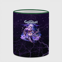 Кружка 3D Genshin Impact - Raiden Shogun, цвет: 3D-зеленый кант — фото 2