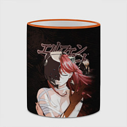 Кружка 3D Люси Эльфийская песнь, цвет: 3D-оранжевый кант — фото 2