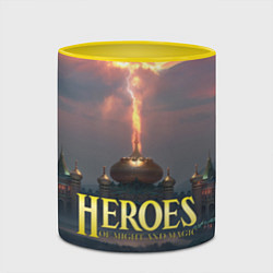 Кружка 3D Heroes of Might and Magic HoM Z, цвет: 3D-белый + желтый — фото 2