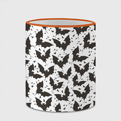 Кружка 3D Летучие мыши, цвет: 3D-оранжевый кант — фото 2