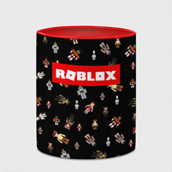 Кружка 3D ROBLOX PATTERN РОБЛОКС Z, цвет: 3D-белый + красный — фото 2