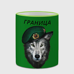 Кружка 3D Пограничник, цвет: 3D-светло-зеленый кант — фото 2