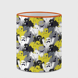 Кружка 3D Привидения, цвет: 3D-оранжевый кант — фото 2