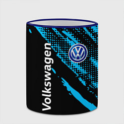 Кружка 3D Volkswagen Фольксваген, цвет: 3D-синий кант — фото 2