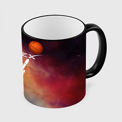 Кружка 3D Space X, цвет: 3D-черный кант