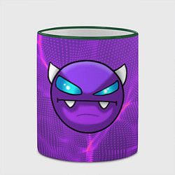 Кружка 3D Geometry Dash, цвет: 3D-зеленый кант — фото 2