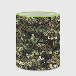 Кружка 3D Именной камуфляж Олег, цвет: 3D-светло-зеленый кант — фото 2