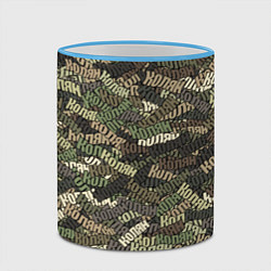 Кружка 3D Именной камуфляж Колян, цвет: 3D-небесно-голубой кант — фото 2