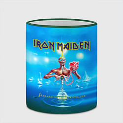 Кружка 3D Seventh Son of a Seventh Son - Iron Maiden, цвет: 3D-зеленый кант — фото 2