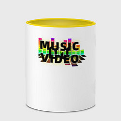 Кружка 3D Merch - DJ MUSICVIDEO, цвет: 3D-белый + желтый — фото 2