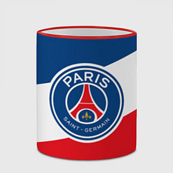 Кружка 3D Paris Saint-Germain FC, цвет: 3D-красный кант — фото 2
