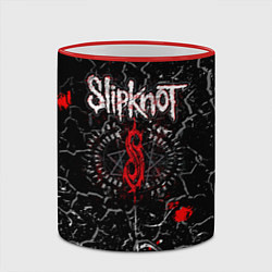 Кружка 3D Slipknot Rock Слипкнот Музыка Рок Гранж, цвет: 3D-красный кант — фото 2