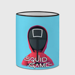 Кружка 3D Squid game квадрат - Игра в кальмара, цвет: 3D-черный кант — фото 2