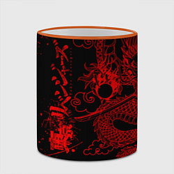 Кружка 3D ТОКИЙСКИЕ МСТИТЕЛИ КРАСНЫЙ ДРАКОН, цвет: 3D-оранжевый кант — фото 2