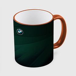 Кружка 3D GREEN BMW, цвет: 3D-оранжевый кант