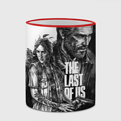 Кружка 3D THE LAST OF US ЧЁРНО БЕЛЫЙ, цвет: 3D-красный кант — фото 2