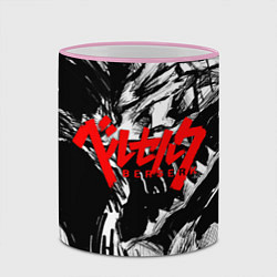 Кружка 3D БЕРСЕРК РИСУНОК BERSERK, цвет: 3D-розовый кант — фото 2