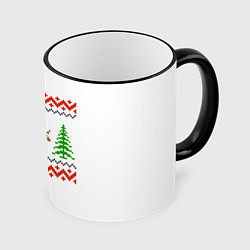 Кружка 3D Олени sexy, цвет: 3D-черный кант