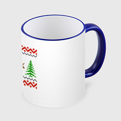 Кружка 3D Олени sexy, цвет: 3D-синий кант