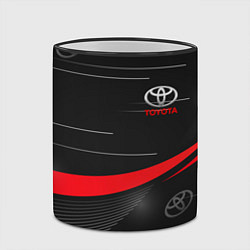 Кружка 3D ТОЙОТА TOYOTA RED LINES, цвет: 3D-черный кант — фото 2