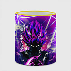 Кружка 3D Гоку Блек Anime Dragon Ball Super Saiyan, цвет: 3D-желтый кант — фото 2