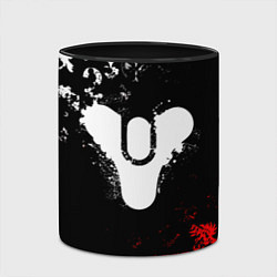 Кружка 3D DESTINY 2 RED & WHITE PATTERN LOGO, цвет: 3D-белый + черный — фото 2