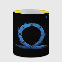 Кружка 3D GOD OF WAR LOGO ЭМБЛЕМА РАГНАРЁК, цвет: 3D-желтый кант — фото 2