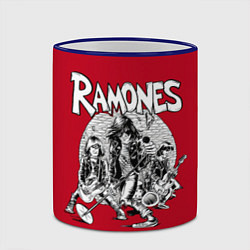 Кружка 3D BW Ramones, цвет: 3D-синий кант — фото 2