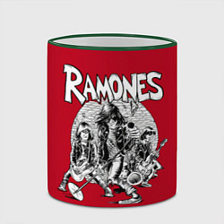 Кружка 3D BW Ramones, цвет: 3D-зеленый кант — фото 2