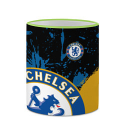 Кружка 3D ЧЕЛСИ CHELSEA GOLDEN LOGO, цвет: 3D-светло-зеленый кант — фото 2