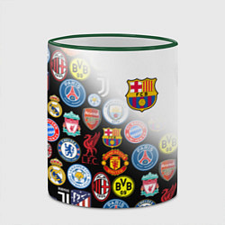 Кружка 3D FC BARCELONA LOGOBOMBING, цвет: 3D-зеленый кант — фото 2