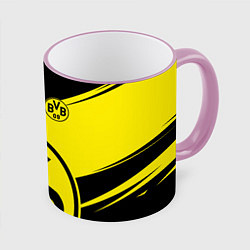 Кружка 3D BORUSSIA BVB 09 LOGO, цвет: 3D-розовый кант