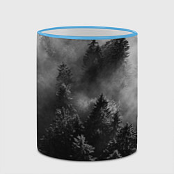 Кружка 3D МРАЧНЫЙ ЛЕС FOREST, цвет: 3D-небесно-голубой кант — фото 2