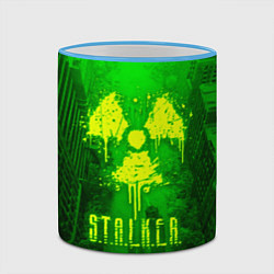 Кружка 3D STALKER LOGO RADIATOIN NEON TOXIC, цвет: 3D-небесно-голубой кант — фото 2