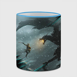 Кружка 3D TES FUS RO DAH DRAGON, цвет: 3D-небесно-голубой кант — фото 2