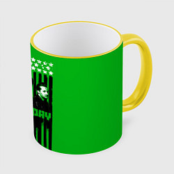 Кружка 3D Green day is here, цвет: 3D-желтый кант
