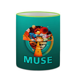 Кружка 3D The Resistance - Muse, цвет: 3D-светло-зеленый кант — фото 2