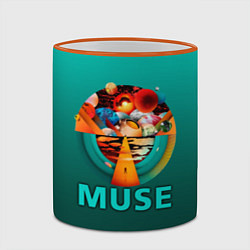 Кружка 3D The Resistance - Muse, цвет: 3D-оранжевый кант — фото 2