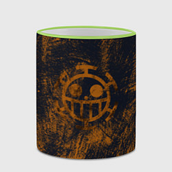 Кружка 3D Пираты сердца из Ван Пис, цвет: 3D-светло-зеленый кант — фото 2