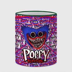 Кружка 3D Huggy Wuggy: Poppy Pattern, цвет: 3D-зеленый кант — фото 2